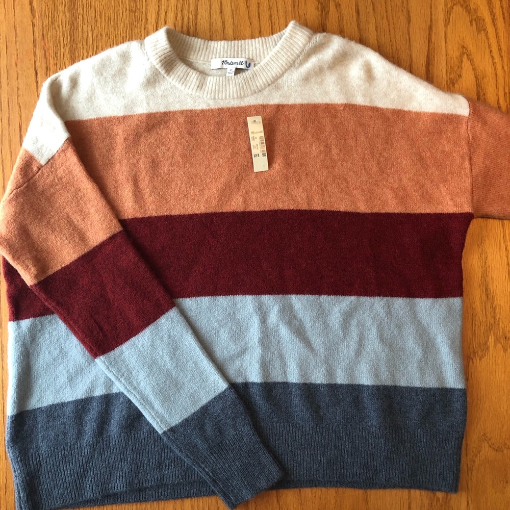 NEW!!! Madewell Striped Sweater SIZE XS